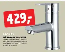 jem & fix HÅNDVASKARMATUR, DKK 429 tilbud