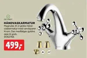 jem & fix HÅNDVASKARMATUR, DKK 499 tilbud