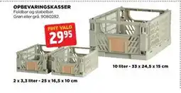 jem & fix OPBEVARINGSKASSER, DKK 29.95 tilbud