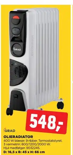 jem & fix OLIERADIATOR, DKK 548 tilbud