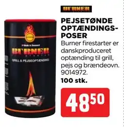 jem & fix PEJSETØNDE OPTÆNDINGS POSER, DKK 48.5 tilbud