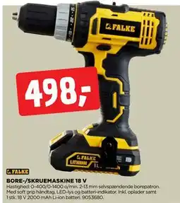 jem & fix BORE-/SKRUEMASKINE 18 V, DKK 498 tilbud