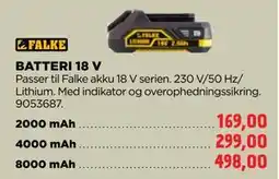 jem & fix BATTERI 18 V tilbud