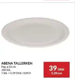 Nielsen's Discount Abena tallerken tilbud