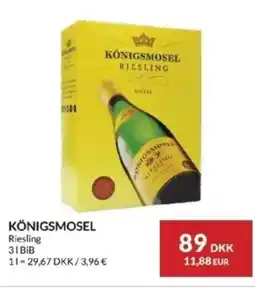 Nielsen's Discount Königsmosel riesling tilbud