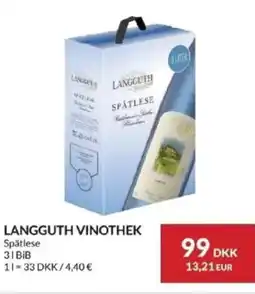 Nielsen's Discount Langguth vinothek spätlese tilbud