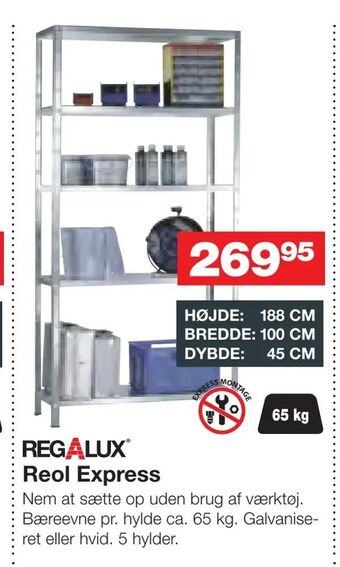 Bauhaus Reol Express tilbud