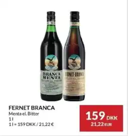 Nielsen's Discount Fernet branca menta el. bitter tilbud