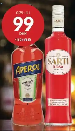 Nielsen's Discount Aperol | sarti rosa aperitivo tilbud