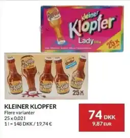 Nielsen's Discount Kleiner klopfer flere varianter tilbud