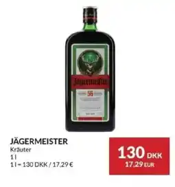 Nielsen's Discount Jägermeister kräuter tilbud