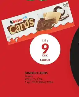 Nielsen's Discount Kinder cards ferrero tilbud