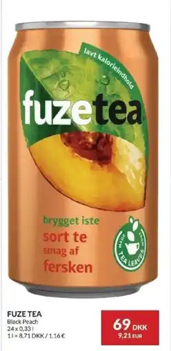 Nielsen's Discount Fuze tea black peach tilbud