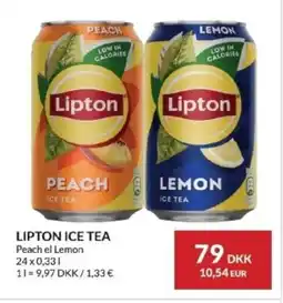 Nielsen's Discount Lipton ice tea Peach el Lemon tilbud
