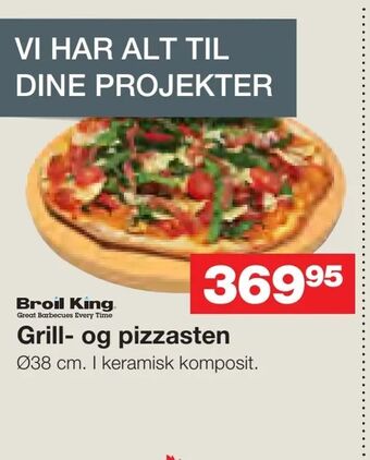Grill- og pizzasten