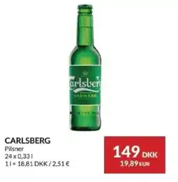 Nielsen's Discount Carlsberg pilsner tilbud