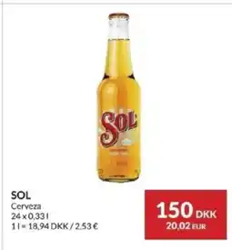 Nielsen's Discount Sol cerveza tilbud
