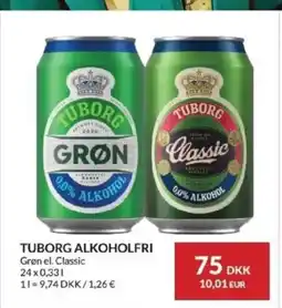 Nielsen's Discount Tuborg classic grøn el. classic tilbud