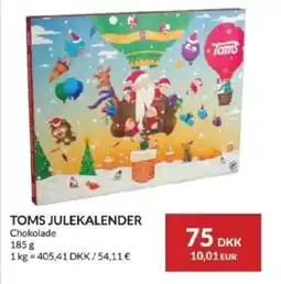 Nielsen's Discount Toms julekalender chokolade tilbud
