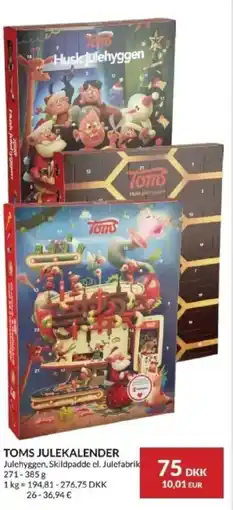 Nielsen's Discount Toms julekalender tilbud