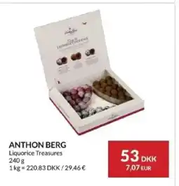 Nielsen's Discount Anthon berg liquorice treasures tilbud