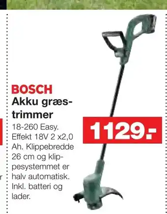 Bauhaus Akku græs trimmer tilbud