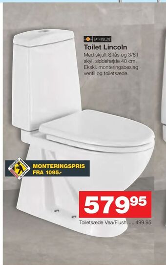 Bauhaus Toilet Lincoln tilbud