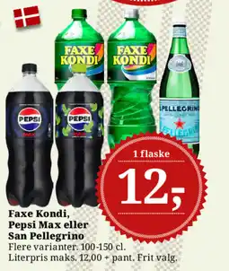 Dagli'Brugsen Faxe Kondi, Pepsi Max eller San Pellegrino tilbud