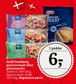 Dagli'Brugsen Steff Houlberg parisertoast eller pizzasnacks tilbud