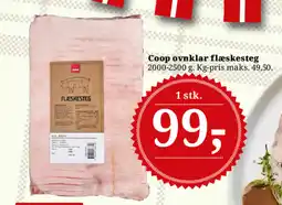 Dagli'Brugsen Coop ovnklar flæskesteg tilbud