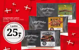 Dagli'Brugsen Langelænder pølser tilbud
