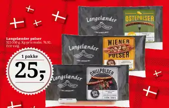Dagli'Brugsen Langelænder pølser tilbud