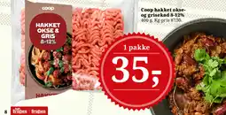 Dagli'Brugsen Coop hakket okse- og grisekød 8-12% tilbud