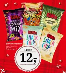 Dagli'Brugsen KiMs chips eller snacks tilbud