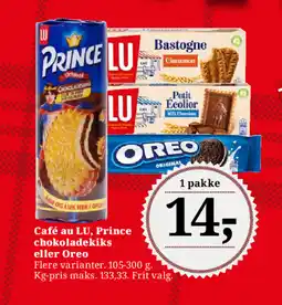 Dagli'Brugsen Café au LU, Prince chokoladekiks eller Oreo tilbud