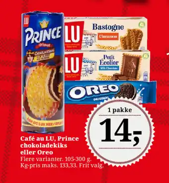 Dagli'Brugsen Café au LU, Prince chokoladekiks eller Oreo tilbud