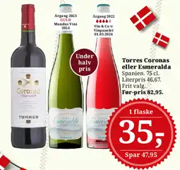 Dagli'Brugsen Torres Coronas eller Esmeralda tilbud