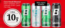 Dagli'Brugsen Faxe Kondi Booster tilbud