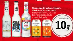 Dagli'Brugsen Nørrebro Bryghus, Mokai, Shaker eller Smirnoff tilbud