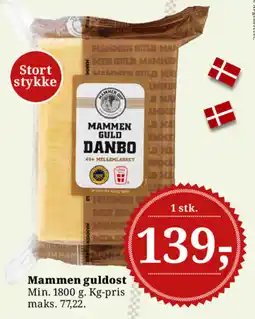 Dagli'Brugsen Mammen guldost tilbud