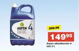 Bauhaus Aspen alkylatbenzin 4- takt 5 L tilbud
