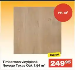 Bauhaus Timberman vinylplank Novego Texas Oak tilbud