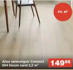 Bauhaus Alloc laminatgulv Connect 8V4 bloom sand tilbud