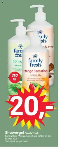 BigDollar Showergel Family Fresh tilbud