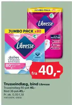 BigDollar Trusseindlæg, bind Libresse tilbud
