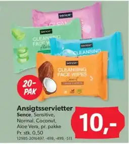 BigDollar Ansigtsservietter Sence tilbud