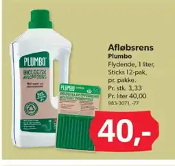 BigDollar Afløbsrens Plumbo tilbud