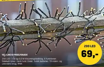 XL-BYG Veli line klyngelyskæde tilbud