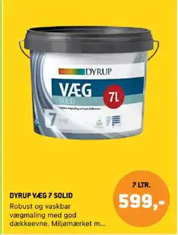 XL-BYG Dyrup Væg 7 solid tilbud