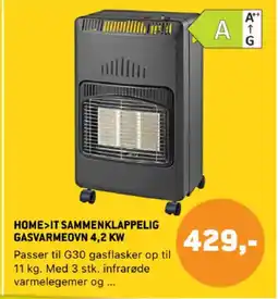 XL-BYG Home it Sammenklappelig gasvarmeovn 4,2 kw tilbud